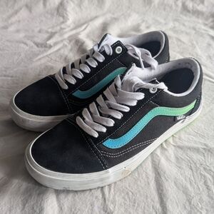 Vans Black and Blue Sneakers